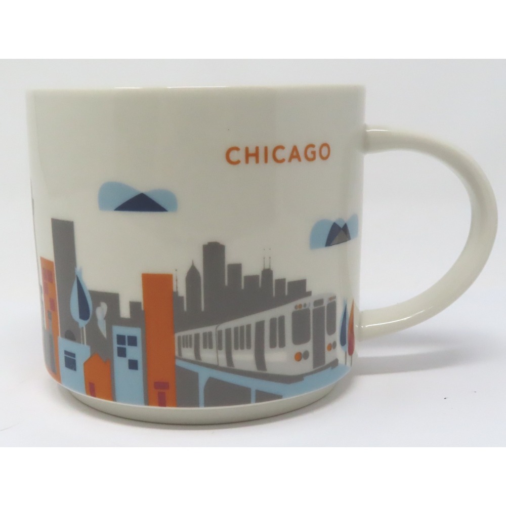 Starbucks Chicago You Are Here Collection Coffee Mug 14oz‎ Skyline 2015 Ceramic